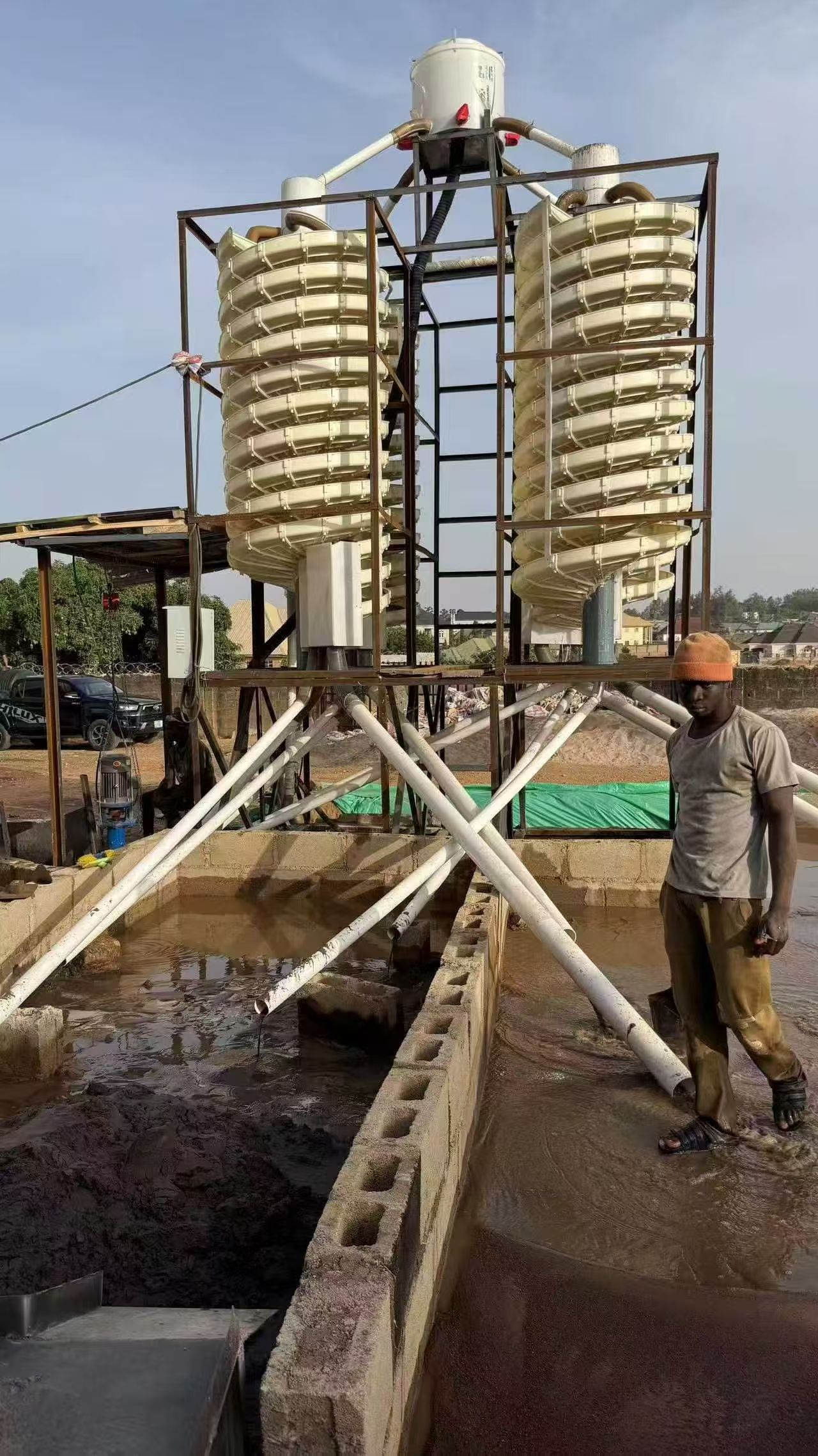 Plastic ABS PP Spiral Chute Concentrator